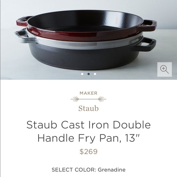 Staub skillet 13” brick red - Picture 8 of 14